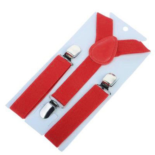 Children's 3-clip Y-shaped elastic shoulder strap+bow tie