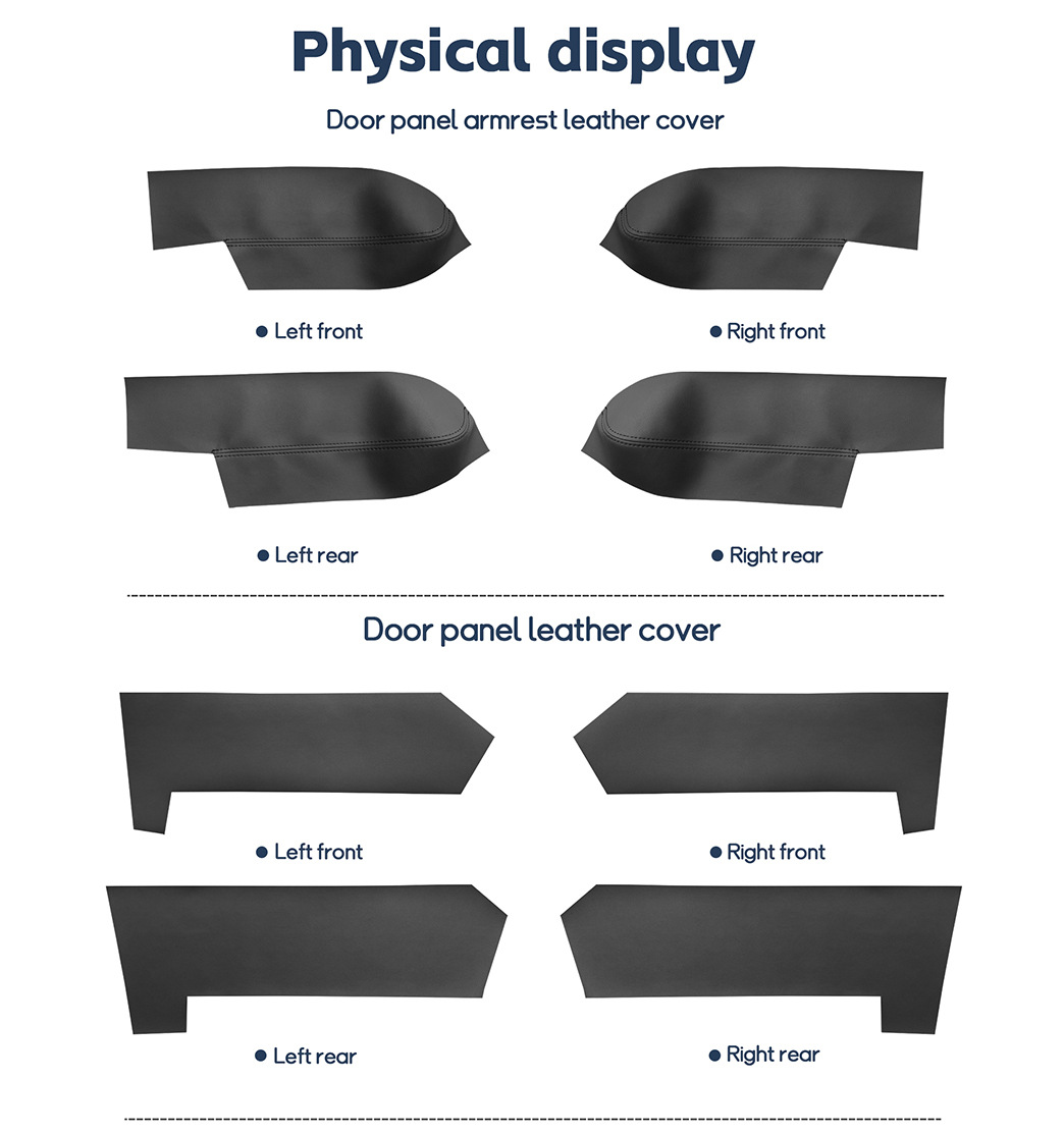 Suitable for 08-21 Toyota Land Cruiser Modified Door Panel Leather Land Cruiser Door Armrest Leather Cover