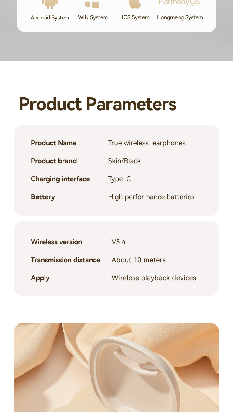 Écouteurs bluetooth avec longue autonomie et réduction de bruit_voghion.com