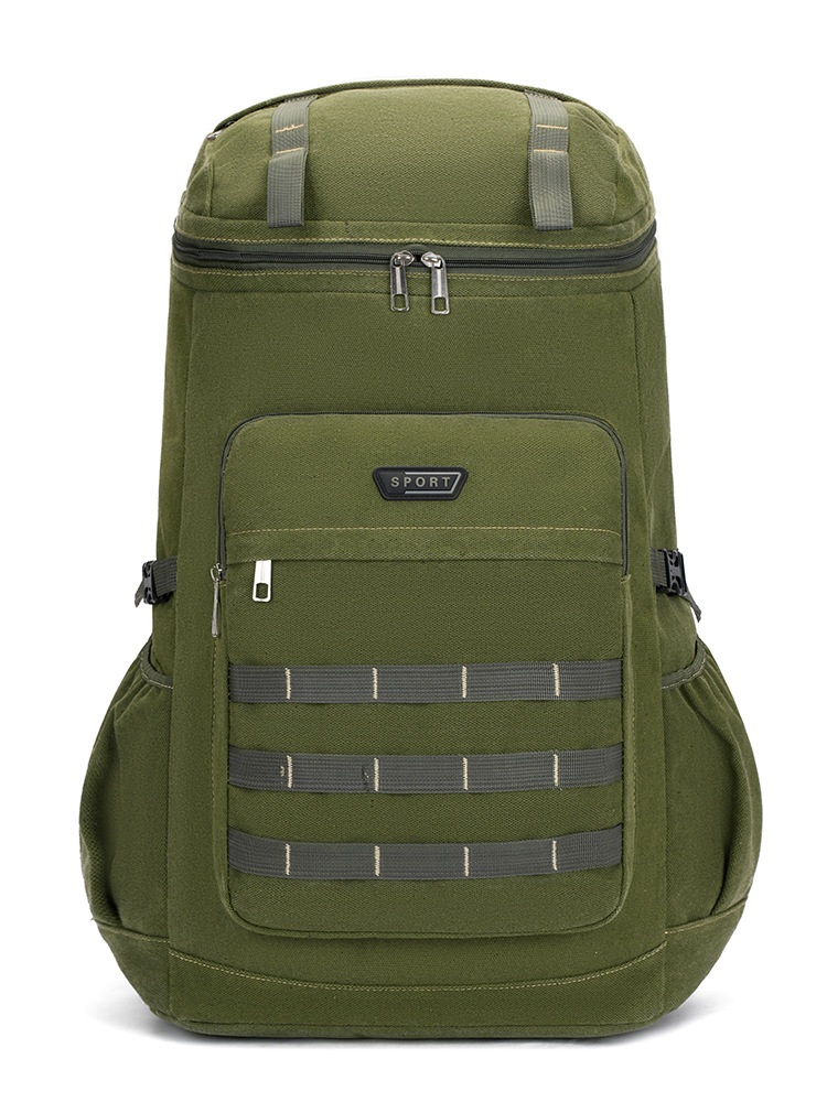 Mochila de lona resistente al desgaste transfronteriza de gran capacidad multifuncional mochila de viaje al aire libre práctica bolsa de montaña fábrica directa