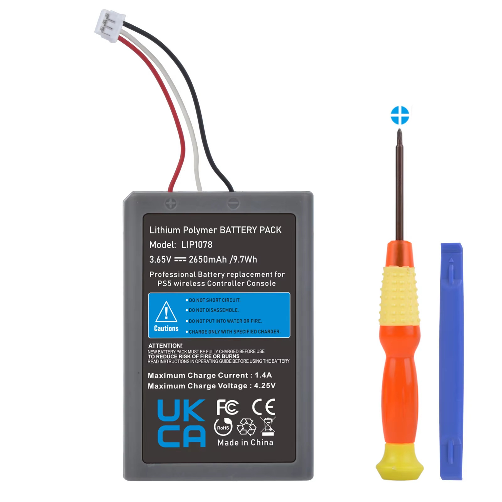 LIP1708 PS5电池适用于Sony PS5 DualSense CFI-ZCT1W  无线控制