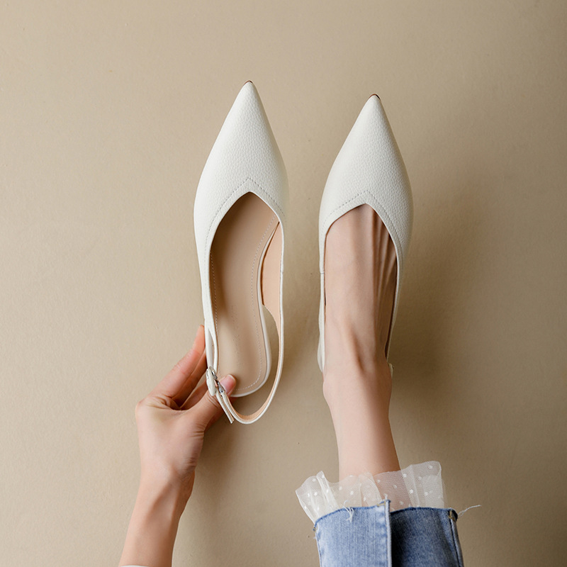 CHIKO Dayna Pointy Toe Block Heels Slingback Shoes