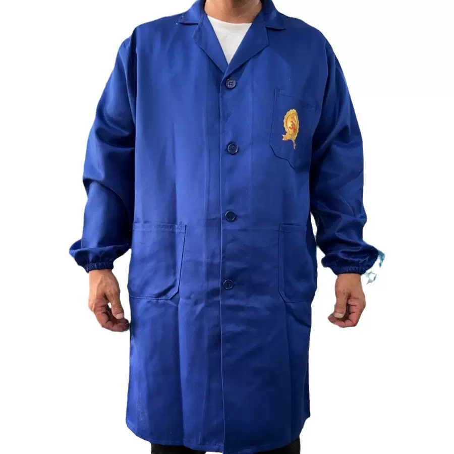 批发劳保工作服大褂工作服男加厚厂服长款搬运防尘大褂拼肩劳保服