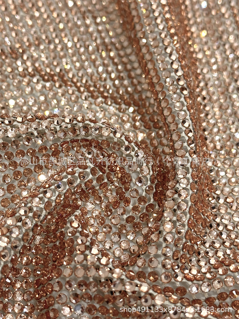 Fabricante suministro de alta densidad de tela de diamantes de moda de fiesta de baile vestido de noche tela de moda image 8