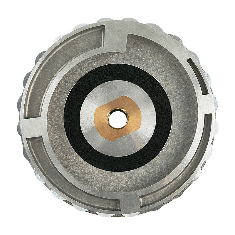 4 pulgadas y 5 pulgadas juntas de tornillo de caracol máquina de borde de piedra disco adhesivo lateral máquina de arrojar broiler accesorios de bandeja de hoja de molienda de agua