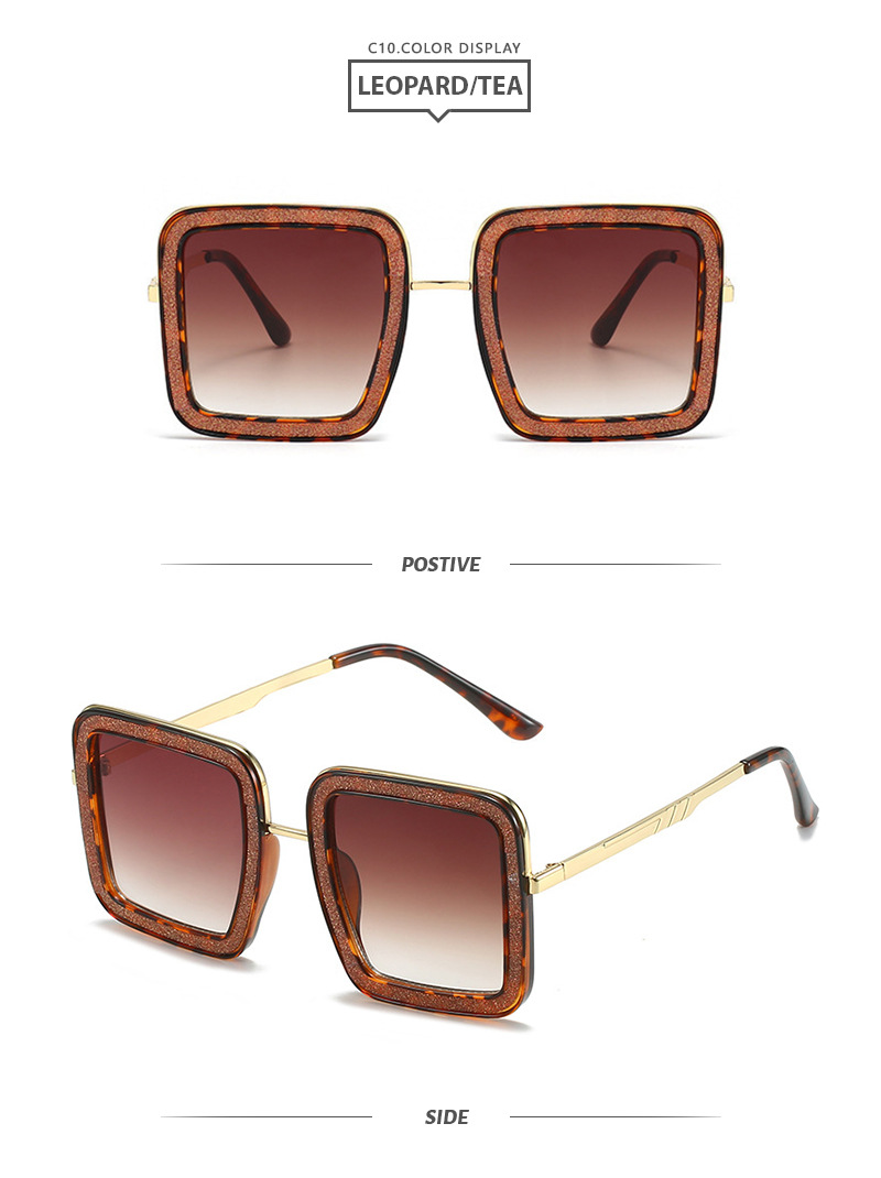64g Weight Full Frame Glasses Structure Sunglasses Classification Elegant Basic Square PC UV400 Protection Square Full Frame Women's Sunglasses