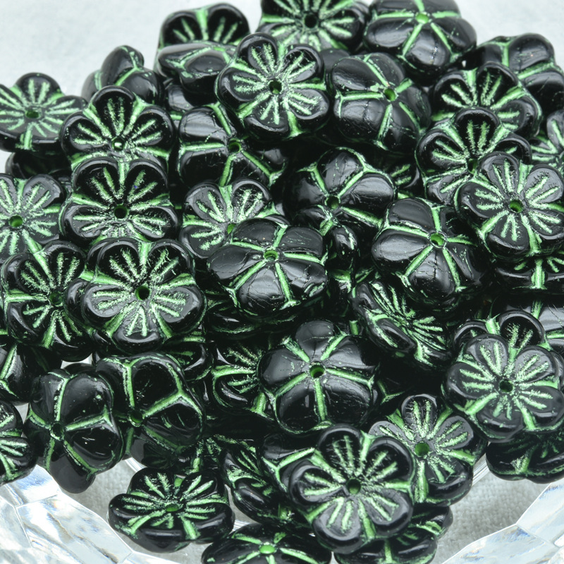 Nuevas perlas de vidrio checas preciosa perlas de ciruela esmaltadas 10mm alrededor de 100 piezas de paquete diy accesorios de perlas sueltas