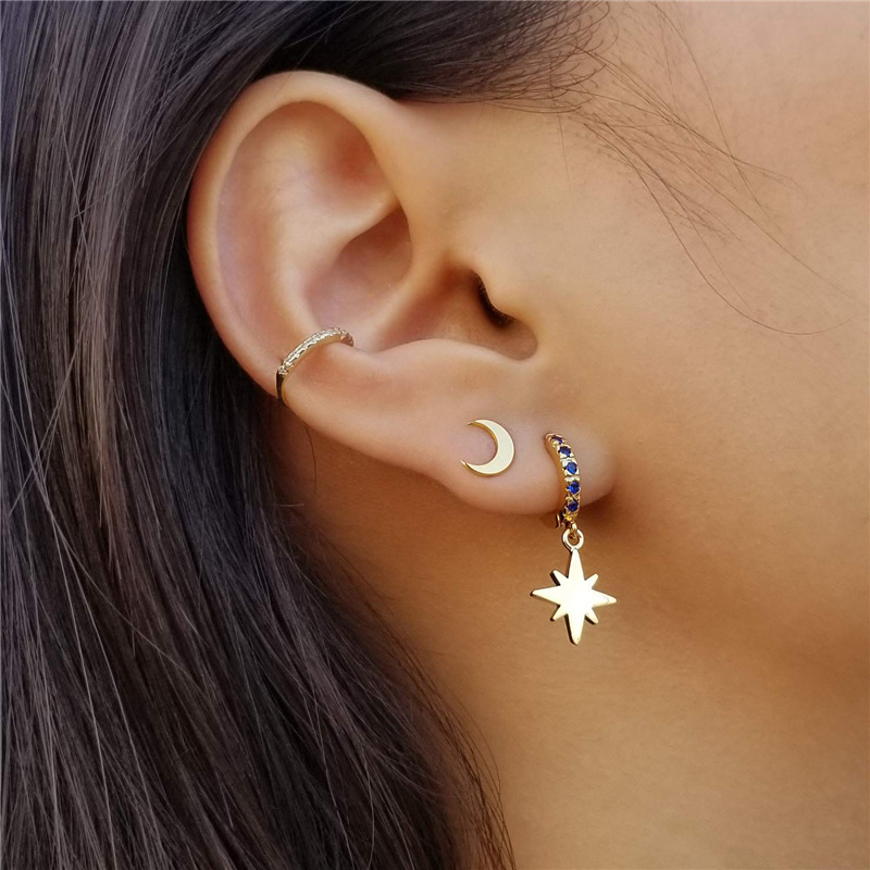 1 Piece Simple Style Geometric Plating Inlay Sterling Silver Zircon Earrings display picture 14