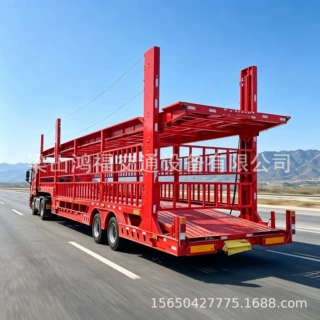 销售鹅颈式轿运半挂车物流轿运车仓栅半挂车低平板半挂车