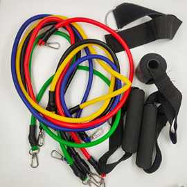 拉力器拉力带 套装多功能门上运动11件套组合健身拉力绳