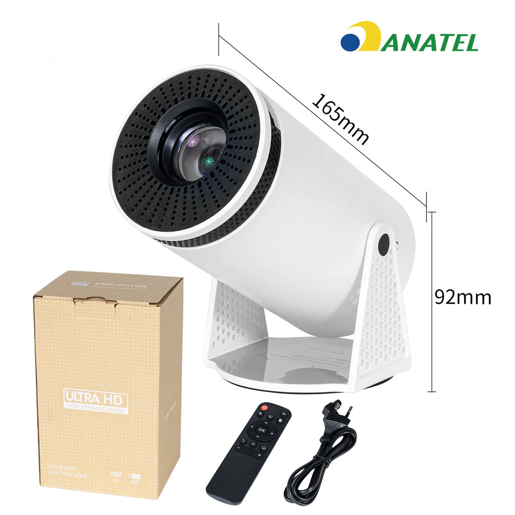 Proyector HY300 transfronterizo con cable de pantalla HD 1080P Proyector portátil de cañón pequeño fuera del hogar