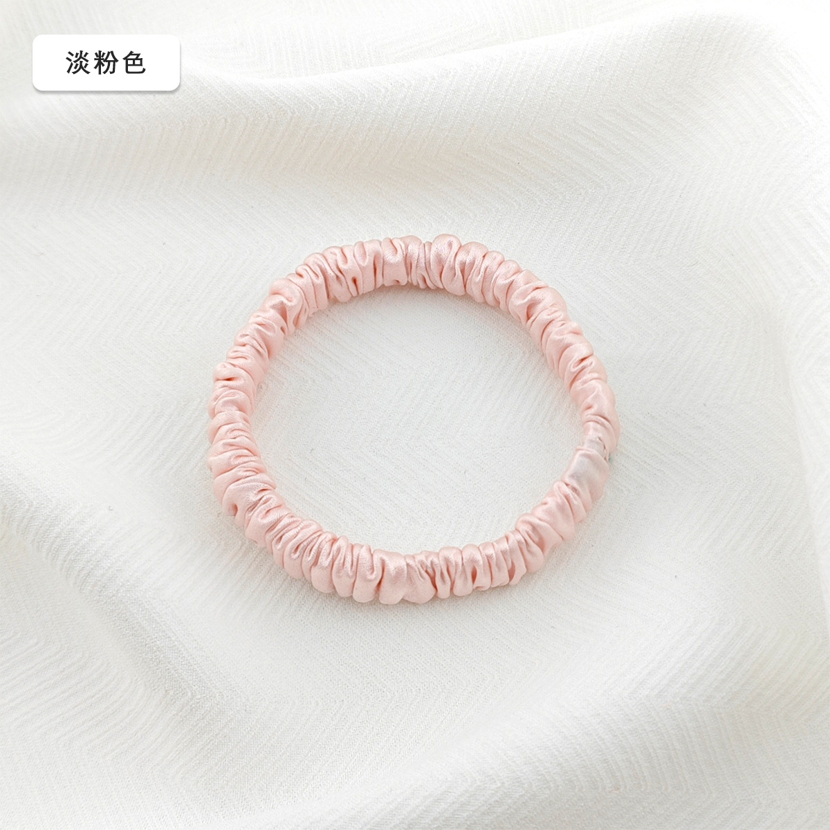 19 mm mm 1 cm anillo de cabello de seda 100% anillo de cabello de seda pequeño tocado de cabello de cuerda de seda de alta calidad anillo de cabello de intestino delgado