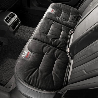 Seat cushion, seat cover – Cushion - flannel-premium-black-audi-rear-row-1-piece