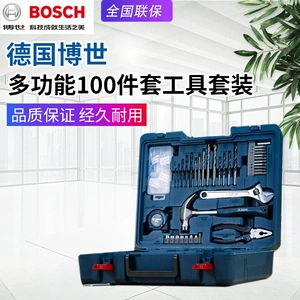 Многофункциональные бытовые ручные инструменты BOSCH Bosch, набор из 100 предметов, ящик для инструментов для ремонта ударной дрели