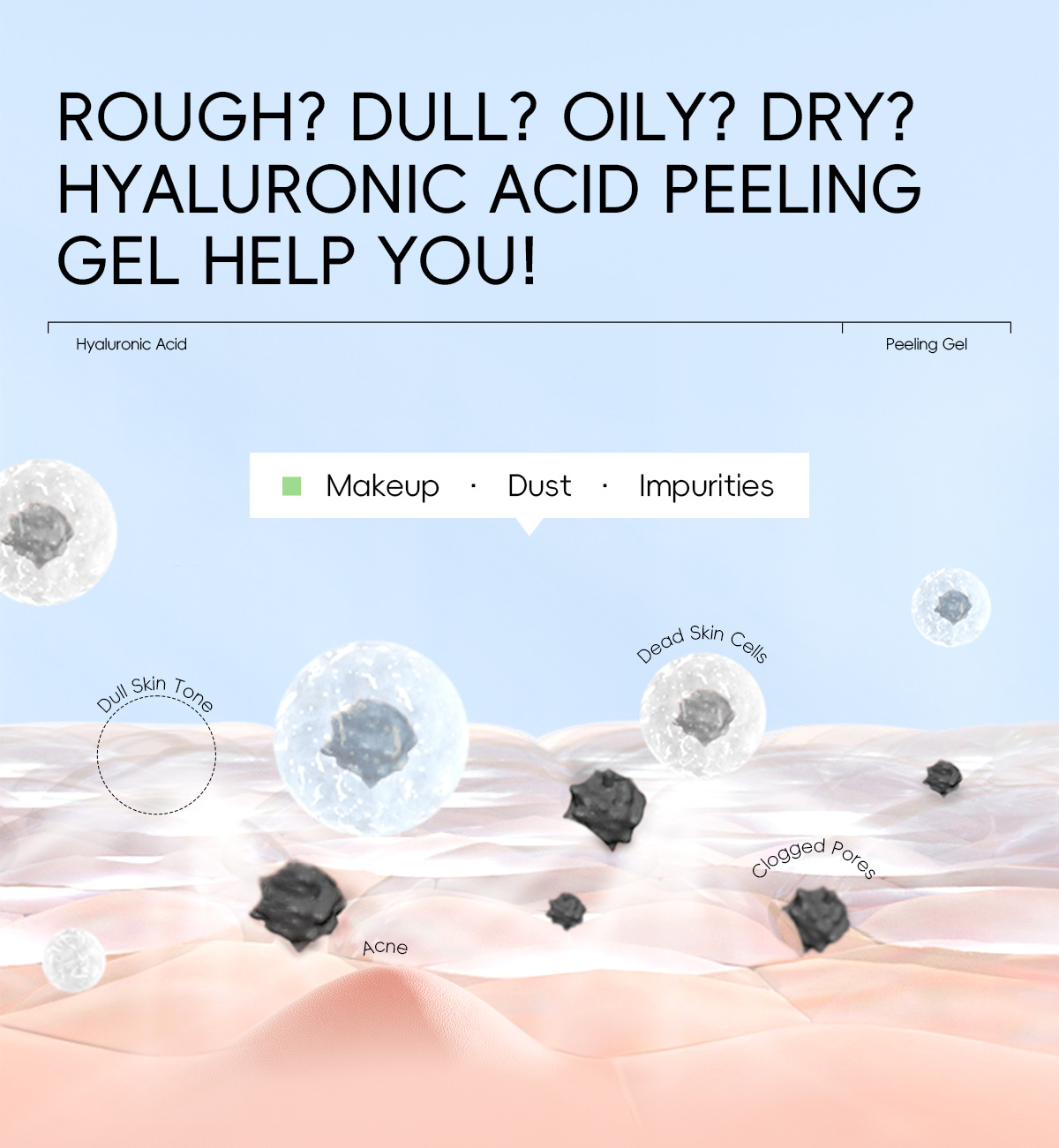 Cross-border new product quiyum Hyaluronic acid Exfoliating Scrub 50g for cleansing facial skin is in stock and available for delivery from the manufacturer undefined