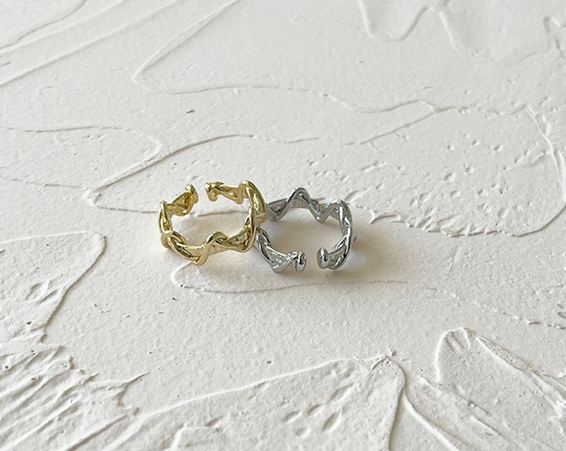 Fashion Waves Copper Open Ring