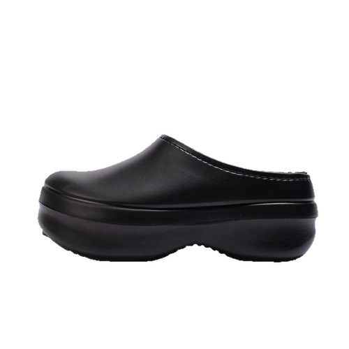 New cotton slippers for women in winter indoor home non-slip muller shoes for exterior wear Baotou waterproof chef shoes for men