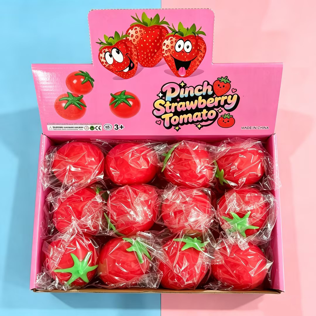 New Creative Strawberry Squishy Toy Stress Relief Toy Slow Rebound Realistic Fruit for Children