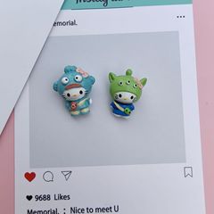 卡通KT猫咪公仔手机链钥匙扣饰品配件吊坠挂件装饰材料玩偶小摆件