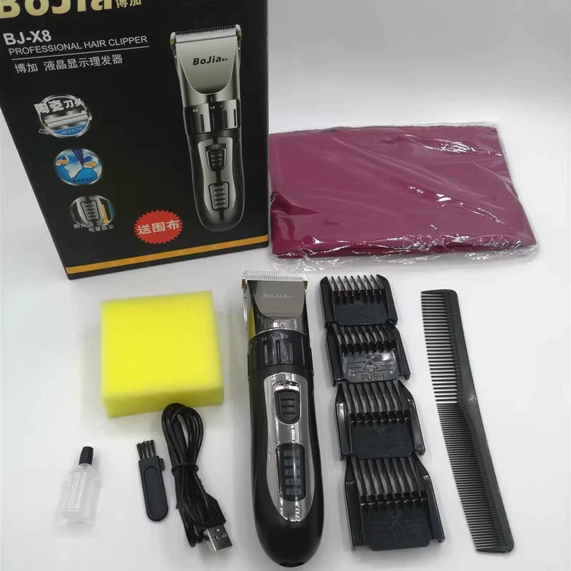 Borga Rich Manguage Зарядка Электрический универсальность для дома, толкание и BJ-X8 толкание и толкание для стрижки, дисплей мощности