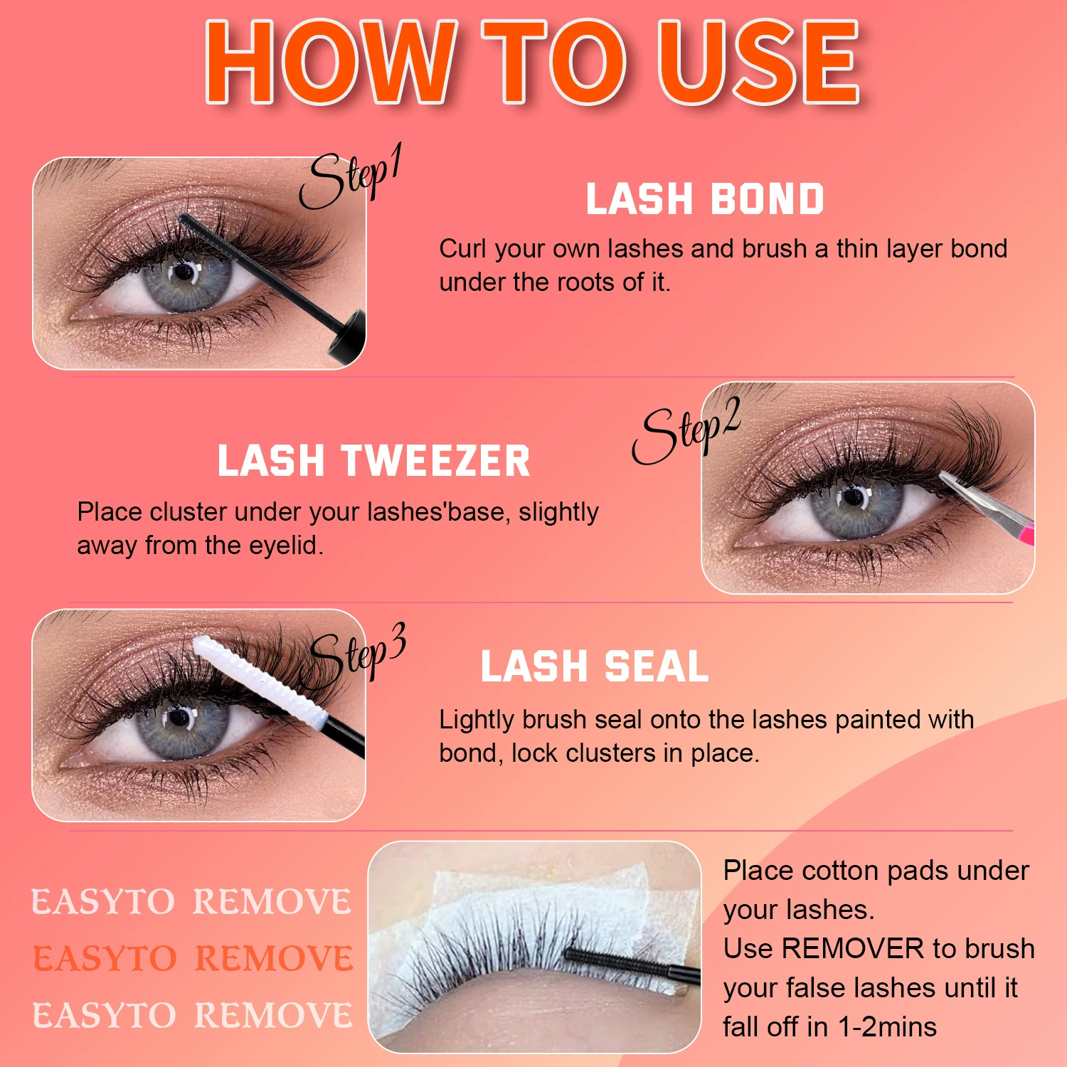 НожищеFalse eyelashes, dense set, (Cross-border trading), European style