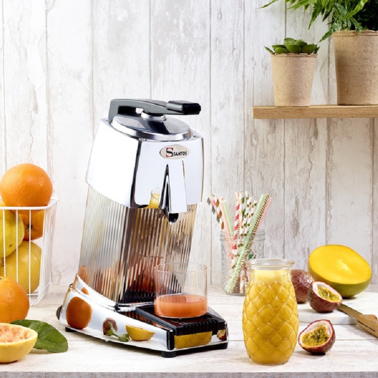 Santos 10法国山度士榨汁机高效能榨橙柚汁柠檬汁商用挤汁机
