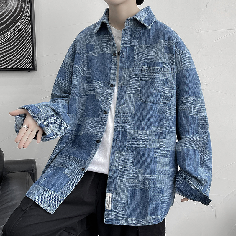Denim demi-season trend shirt