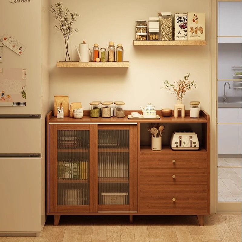 Storage Cabinet Sideboard Cabinet Wall Integrated Storage Cabinet Kitchen Storage Cabinet Household Living Room Tea Cabinet Wine Cabinet Cabinet