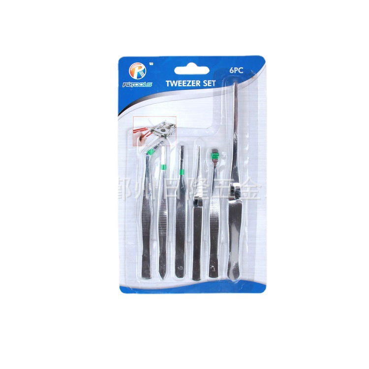 镊子批发 厂家供应优质3PC 4pc 6PC  7PC镊子  低碳钢材质 小镊子