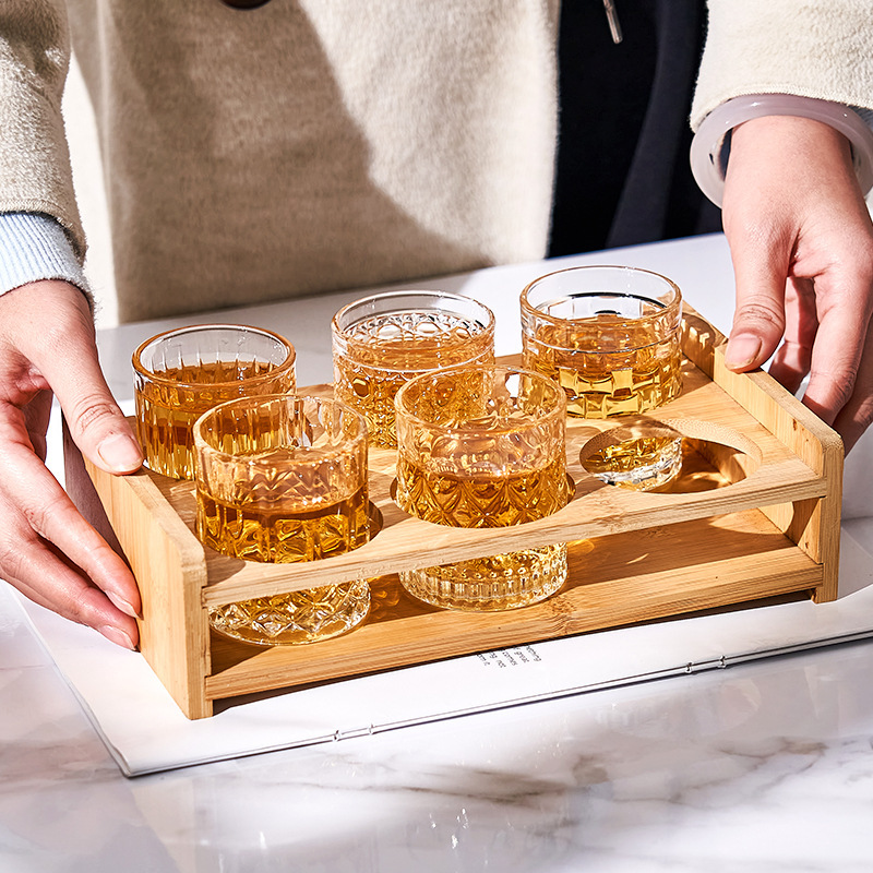 Vaso de vino blanco creativo Vaso de vidrio de bar KTV Vaso de cerveza Comercial 100ml Dos tazas de dos tazas de un bocado 2 Vaso de vino