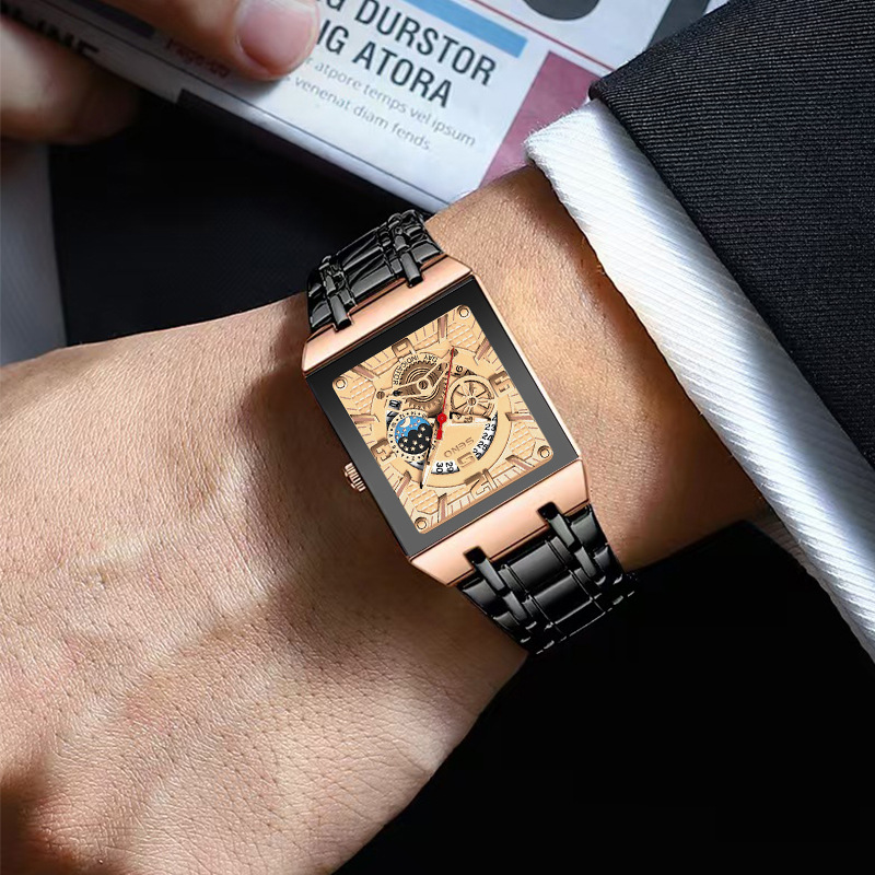 Orologi da uomo, piccoli orologi quadrati, orologi da uomo luminosi, orologi in lega, orologi da uomo, orologi al quarzo cavi_voghion.com