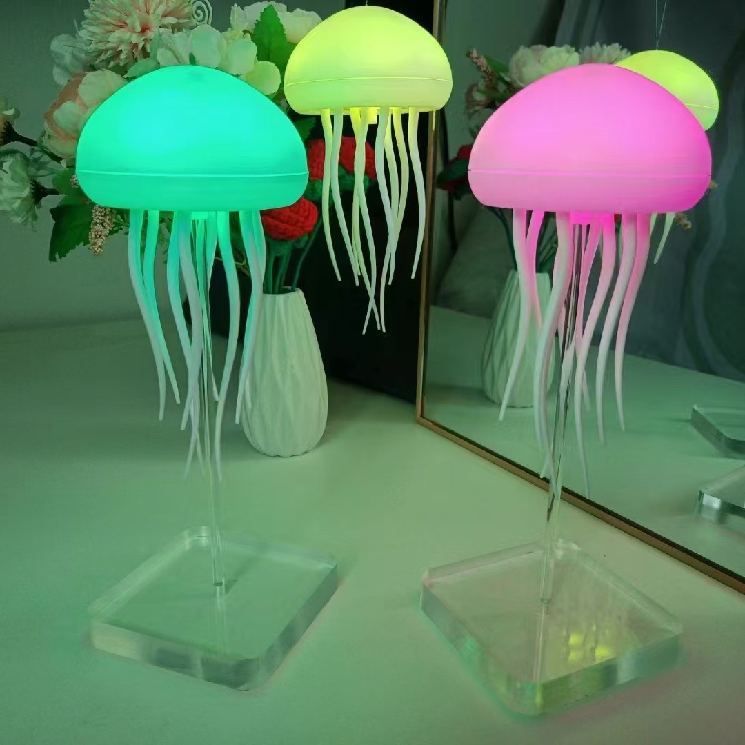 TK Hot Sales Control de voz medusa lámpara de atmósfera jellyfishlamp pentagramente de color jellyfishligh
