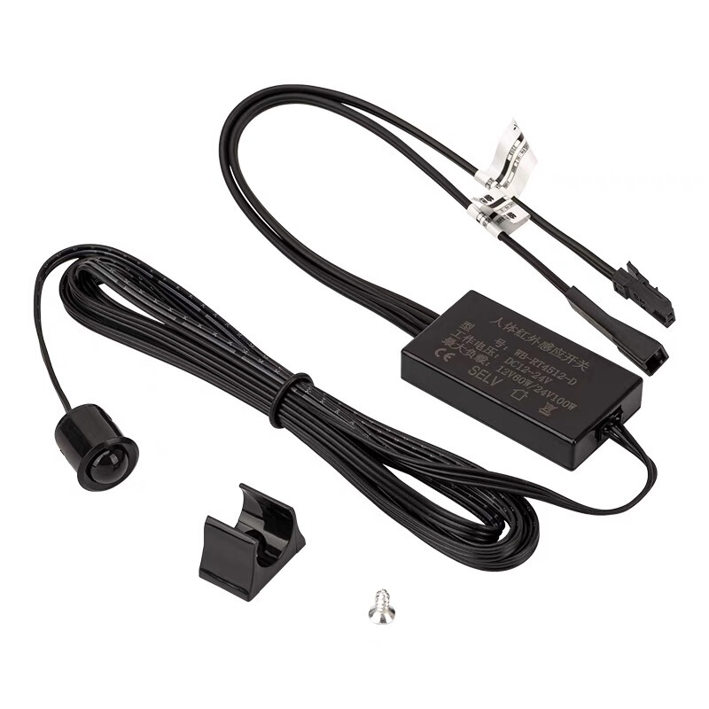 12V24V クローゼットワインキャビネットライト W 人感センサー ハンドスワイプタッチドアコントロールスイッチ LED キャビネットライトトランスフォーマー|undefined