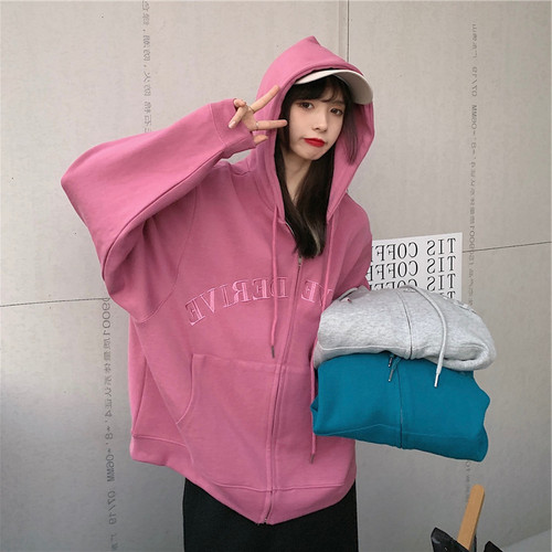 Grey Women's Spring Autumn Thin Casual Fashion Ins Top Korean Version Oversize Jacket
