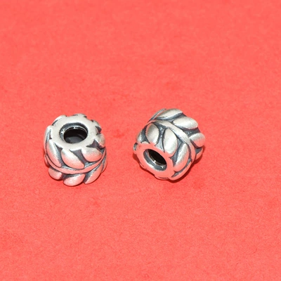 S99 Pure Silver Concave-Convex Spacer Zərgərlik ara hissələri - no-2-85105mm-weighs-about-106-grams-of-barrel-bead-accessories-1-piece
