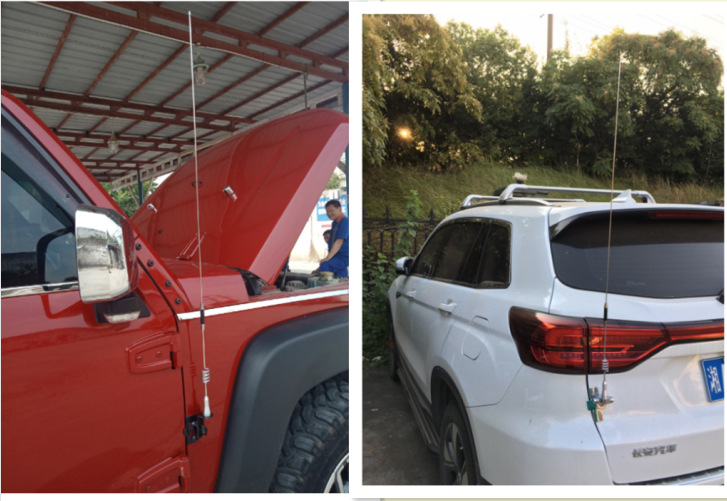 New car tail trunk decorative antenna car front cover clip edge off-road vehicle car modified flagpole
