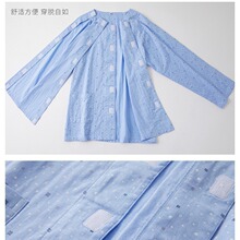 夏瘫痪卧床老人易穿脱护理服透析骨折术后病号服picc置管专用衣服