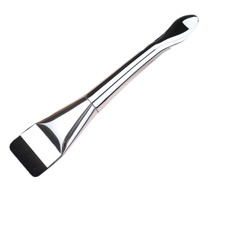 Nuevo de una línea de base cepillo sin fisuras no comer polvo ultra-delgada cabeza plana cepillo de maquillaje ligero impecable base de maquillaje cepillo de Estela