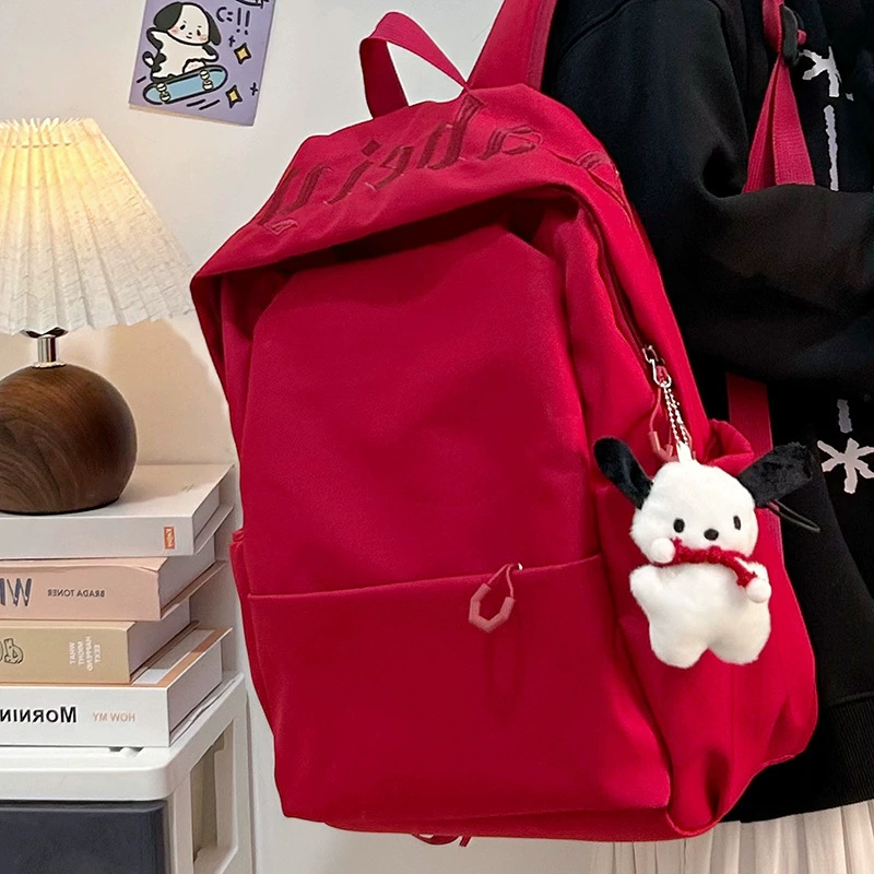 Корейский рюкзак женский сплошной цвет маленький свежий школьный школьный школьный портфель