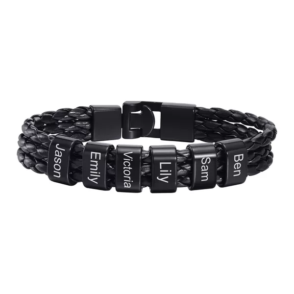 Three-layer black engraving model + 6-section black buckle