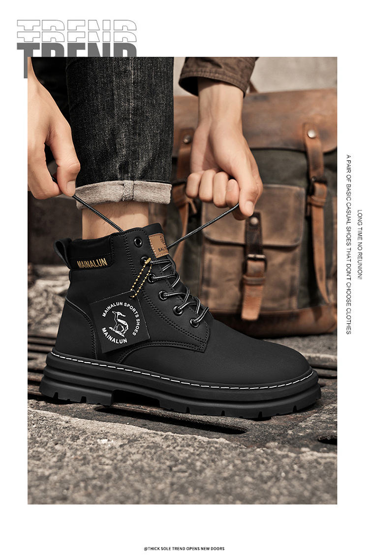 Chukka boots homme confortables style rétro baskets plateforme_voghion.com
