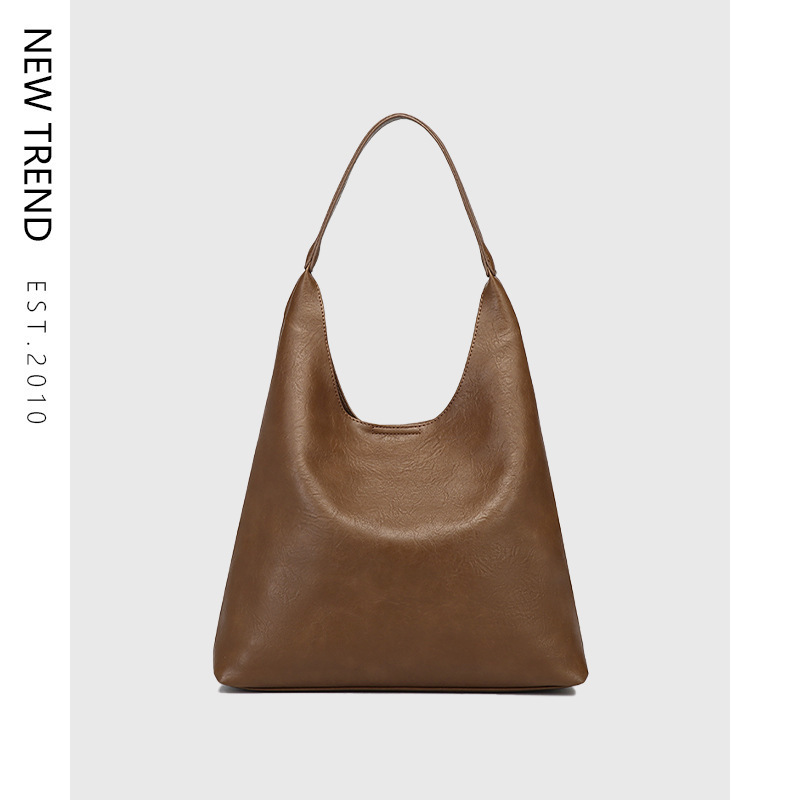 Korean Style Popular Underarm Single Shoulder Large Capacity Bag for Women 2025 New Autumn and Winter Work Clothing Retro Versatile Large Bag