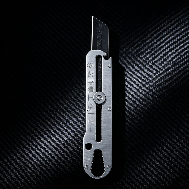 Multifunctional Utility Knife Stainless Steel Thickened Wallpaper Knife Black Blade with Scale Heavy Duty Paper Cutter Household Express Knife Multifunctional Utility Knife Stainless Steel Thickened Wallpaper Knife Black Blade with Scale Heavy Duty Paper Cutter Household Express Knife