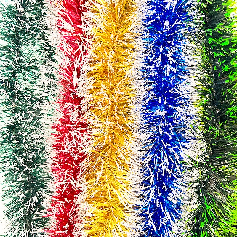 Амазонка трансграничный новый дождь шелк шерсть верх Рождественская елка украшение цветок Новогоднее украшение для вечеринки Снежинка цвет бар