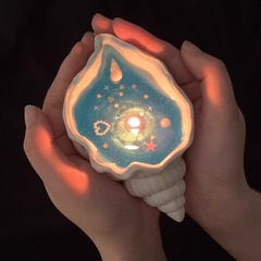 海螺贝壳香薰蜡烛创意手作生日伴手礼品卧室摆件高级持久家用香氛