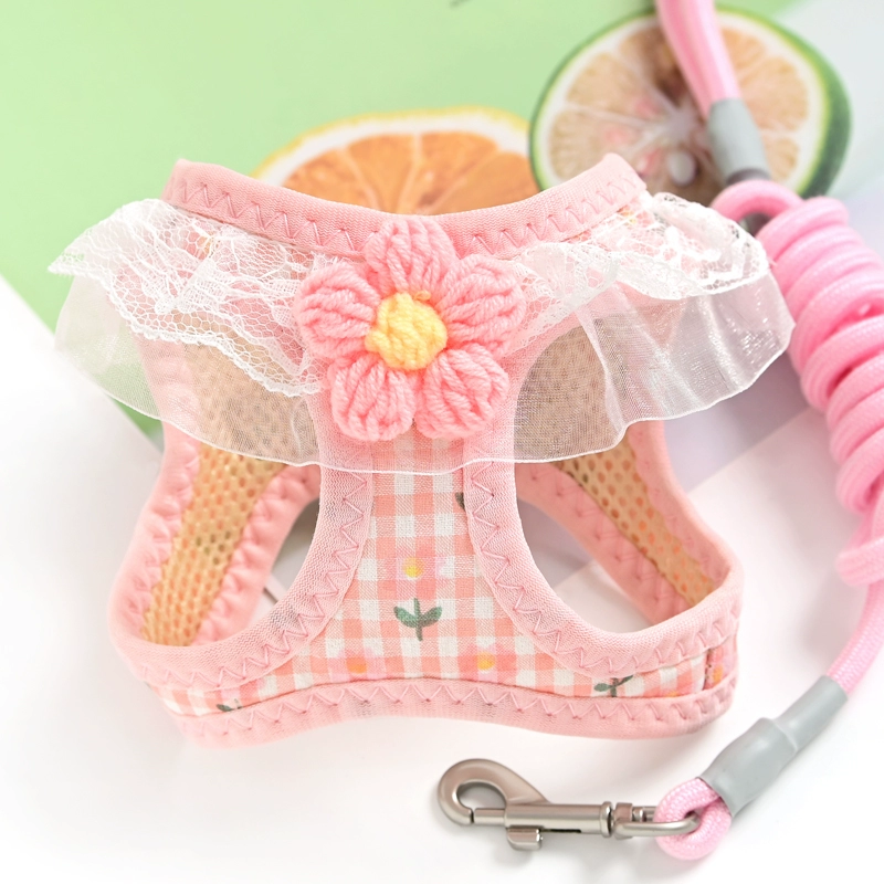 Поводок для собак породы Померанский шпиц Pet Teddy Bichon, летний жилет для маленьких собак в стиле йорка, уличная шлейка.