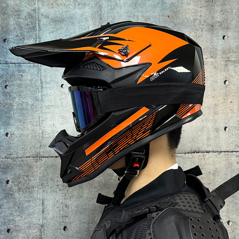 ORZクロスカントリーヘルメットオートバイヘルメット男女全ヘルメットゴーカートラリーヘルメットマウンテンバイクスピード降下3C認証|undefined