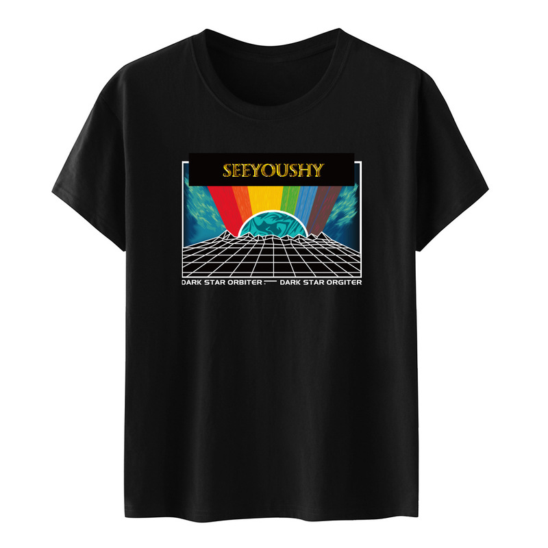 Cross-border wholesale a generation of in stock printing aliens login earth wind loose European and American printing ladies T-shirt Cross-border wholesale a generation of in stock printing aliens login earth wind loose European and American printing ladies T-shirt