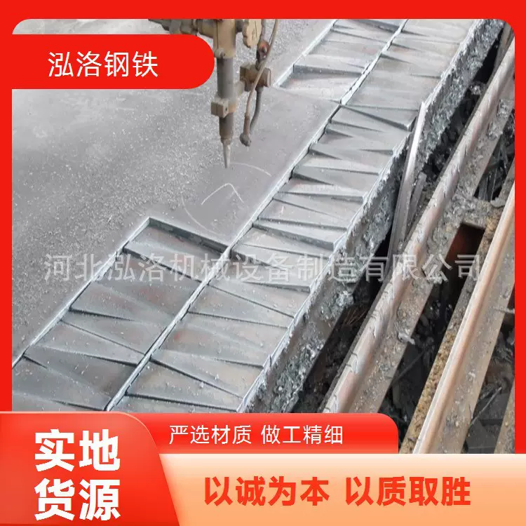 泓洛6-28mm厚钢板加工路灯预埋件 市政工程用 异形件加工定制
