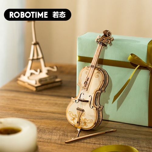 If you come and go 3D stereoscopic puzzle handcrafted wooden assembly desktop decoration creative model gift brain-training toy